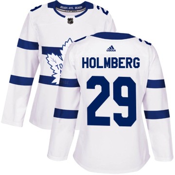 Authentic Adidas Women's Pontus Holmberg Toronto Maple Leafs 2018 Stadium Series Jersey - White