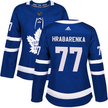 Authentic Adidas Women's Raman Hrabarenka Toronto Maple Leafs Home Jersey - Blue