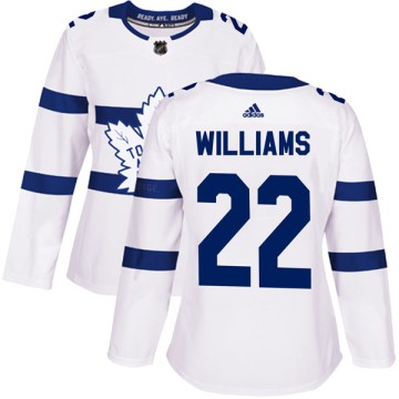 Authentic Adidas Women's Tiger Williams Toronto Maple Leafs 2018 Stadium Series Jersey - White