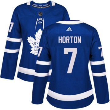 Authentic Adidas Women's Tim Horton Toronto Maple Leafs Home Jersey - Royal Blue