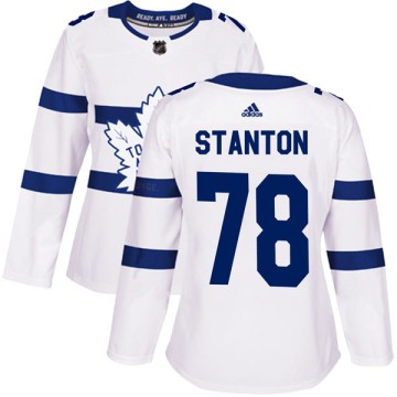 Authentic Adidas Women's Ty Stanton Toronto Maple Leafs 2018 Stadium Series Jersey - White