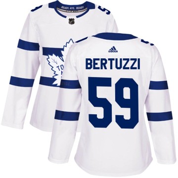 Authentic Adidas Women's Tyler Bertuzzi Toronto Maple Leafs 2018 Stadium Series Jersey - White