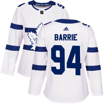 Authentic Adidas Women's Tyson Barrie Toronto Maple Leafs 2018 Stadium Series Jersey - White