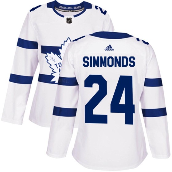 Authentic Adidas Women's Wayne Simmonds Toronto Maple Leafs 2018 Stadium Series Jersey - White