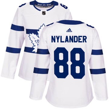 Authentic Adidas Women's William Nylander Toronto Maple Leafs 2018 Stadium Series Jersey - White