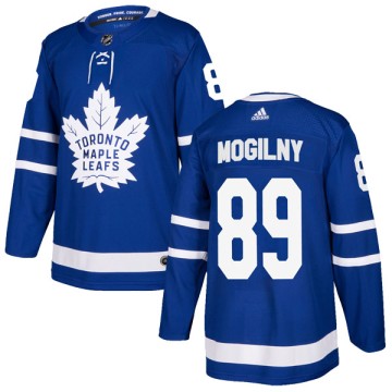 Authentic Adidas Youth Alexander Mogilny Toronto Maple Leafs Home Jersey - Blue