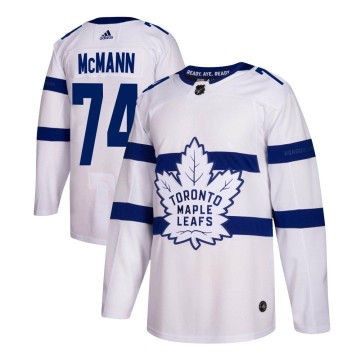 Authentic Adidas Youth Bobby McMann Toronto Maple Leafs 2018 Stadium Series Jersey - White
