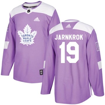 Authentic Adidas Youth Calle Jarnkrok Toronto Maple Leafs Fights Cancer Practice Jersey - Purple