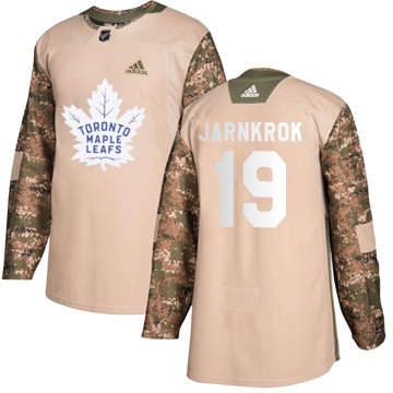 Authentic Adidas Youth Calle Jarnkrok Toronto Maple Leafs Veterans Day Practice Jersey - Camo