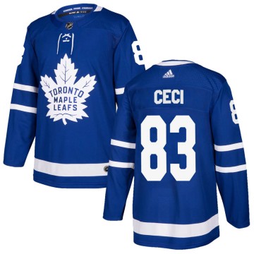 Authentic Adidas Youth Cody Ceci Toronto Maple Leafs Home Jersey - Blue