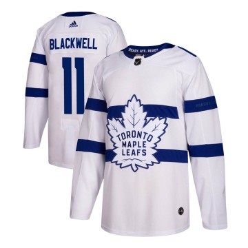 Authentic Adidas Youth Colin Blackwell Toronto Maple Leafs 2018 Stadium Series Jersey - White
