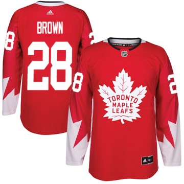 Authentic Adidas Youth Connor Brown Toronto Maple Leafs Alternate Jersey - Red