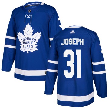 Authentic Adidas Youth Curtis Joseph Toronto Maple Leafs Home Jersey - Blue