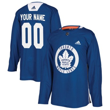 Authentic Adidas Youth Custom Toronto Maple Leafs Custom Practice Jersey - Royal