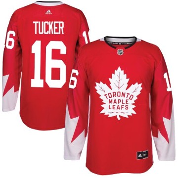 Authentic Adidas Youth Darcy Tucker Toronto Maple Leafs Alternate Jersey - Red
