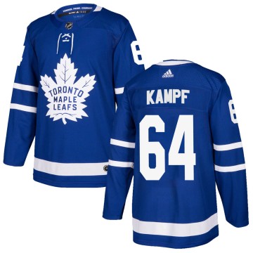 Authentic Adidas Youth David Kampf Toronto Maple Leafs Home Jersey - Blue
