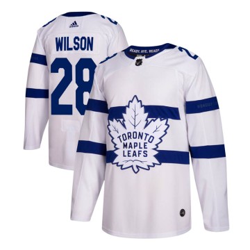 Authentic Adidas Youth Garrett Wilson Toronto Maple Leafs 2018 Stadium Series Jersey - White