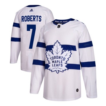 Authentic Adidas Youth Gary Roberts Toronto Maple Leafs 2018 Stadium Series Jersey - White