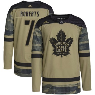 Authentic Adidas Youth Gary Roberts Toronto Maple Leafs Military Appreciation Practice Jersey - Camo