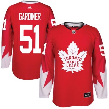 Authentic Adidas Youth Jake Gardiner Toronto Maple Leafs Alternate Jersey - Red