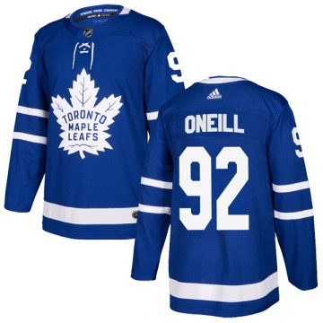Authentic Adidas Youth Jeff O'neill Toronto Maple Leafs Home Jersey - Blue