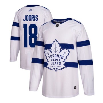 Authentic Adidas Youth Josh Jooris Toronto Maple Leafs 2018 Stadium Series Jersey - White