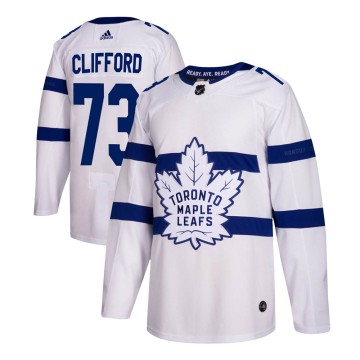 Authentic Adidas Youth Kyle Clifford Toronto Maple Leafs 2018 Stadium Series Jersey - White