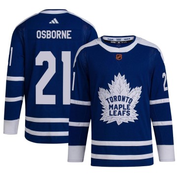 Authentic Adidas Youth Mark Osborne Toronto Maple Leafs Reverse Retro 2.0 Jersey - Royal