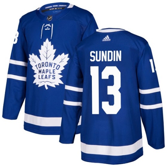 Men's Reebok #13 Mats Sundin Premier Home NHL Jersey - Toronto Maple Leafs