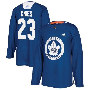 Authentic Adidas Youth Matthew Knies Toronto Maple Leafs Practice Jersey - Royal