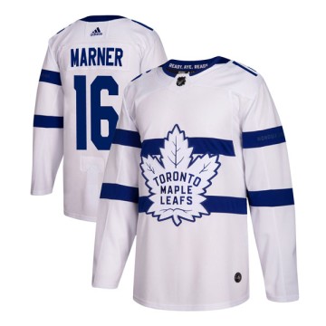 Authentic Adidas Youth Mitch Marner Toronto Maple Leafs 2018 Stadium Series Jersey - White