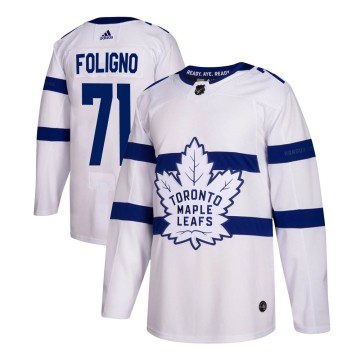 Authentic Adidas Youth Nick Foligno Toronto Maple Leafs 2018 Stadium Series Jersey - White
