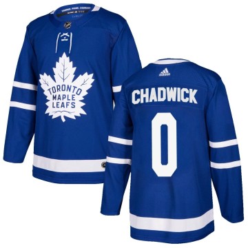Authentic Adidas Youth Noah Chadwick Toronto Maple Leafs Home Jersey - Blue