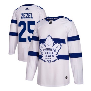 Authentic Adidas Youth Peter Zezel Toronto Maple Leafs 2018 Stadium Series Jersey - White
