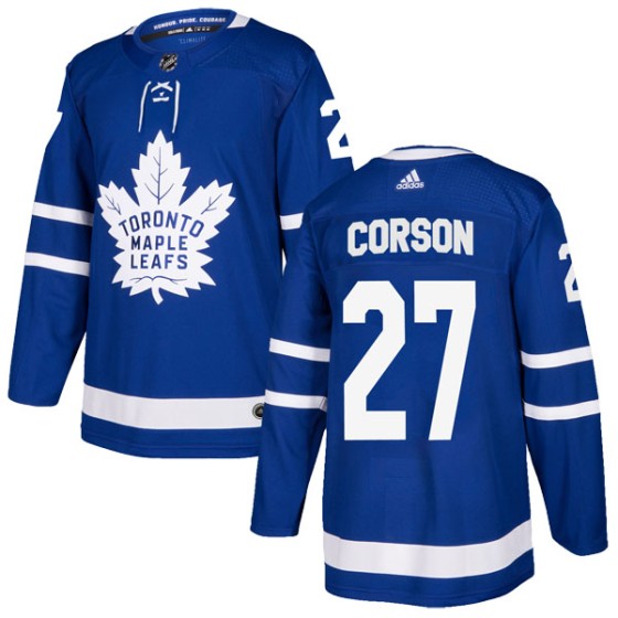 Authentic Adidas Youth Shayne Corson Toronto Maple Leafs Home Jersey - Blue