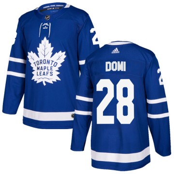 Authentic Adidas Youth Tie Domi Toronto Maple Leafs Home Jersey - Blue