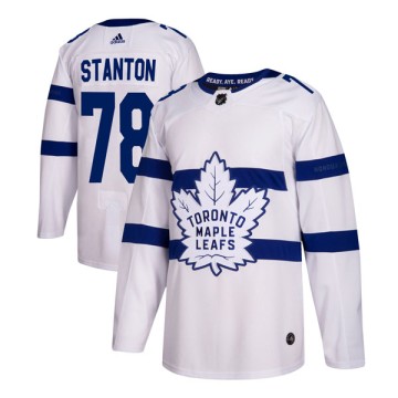 Authentic Adidas Youth Ty Stanton Toronto Maple Leafs 2018 Stadium Series Jersey - White