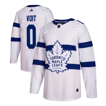 Authentic Adidas Youth Ty Voit Toronto Maple Leafs 2018 Stadium Series Jersey - White