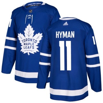 Authentic Adidas Youth Zach Hyman Toronto Maple Leafs Home Jersey - Royal Blue