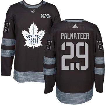Authentic Men's Mike Palmateer Toronto Maple Leafs 1917-2017 100th Anniversary Jersey - Black