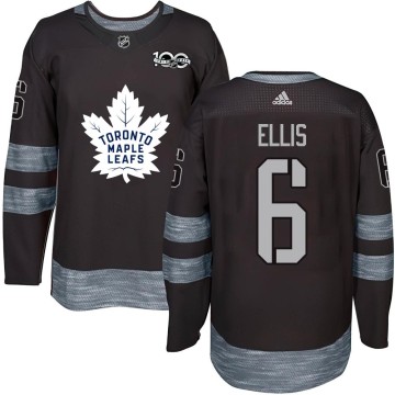 Authentic Men's Ron Ellis Toronto Maple Leafs 1917-2017 100th Anniversary Jersey - Black