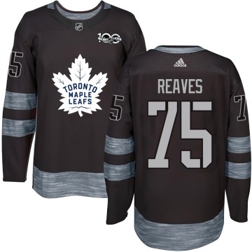 Authentic Men's Ryan Reaves Toronto Maple Leafs 1917-2017 100th Anniversary Jersey - Black