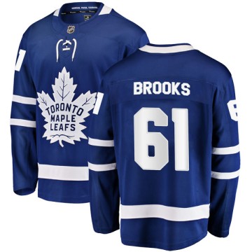 Breakaway Fanatics Branded Men's Adam Brooks Toronto Maple Leafs Home Jersey - Blue