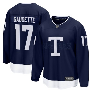 Breakaway Fanatics Branded Men's Adam Gaudette Toronto Maple Leafs 2022 Heritage Classic Jersey - Navy