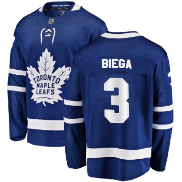 Breakaway Fanatics Branded Men's Alex Biega Toronto Maple Leafs Home Jersey - Blue