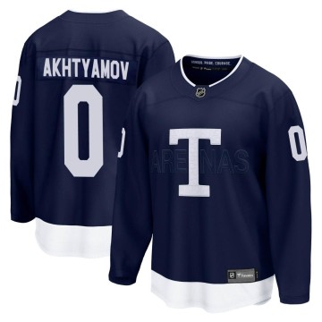 Breakaway Fanatics Branded Men's Artur Akhtyamov Toronto Maple Leafs 2022 Heritage Classic Jersey - Navy