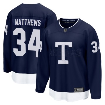 Breakaway Fanatics Branded Men's Auston Matthews Toronto Maple Leafs 2022 Heritage Classic Jersey - Navy