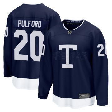 Breakaway Fanatics Branded Men's Bob Pulford Toronto Maple Leafs 2022 Heritage Classic Jersey - Navy