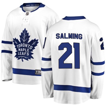 Breakaway Fanatics Branded Men's Borje Salming Toronto Maple Leafs Away Jersey - White