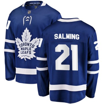 Breakaway Fanatics Branded Men's Borje Salming Toronto Maple Leafs Home Jersey - Blue